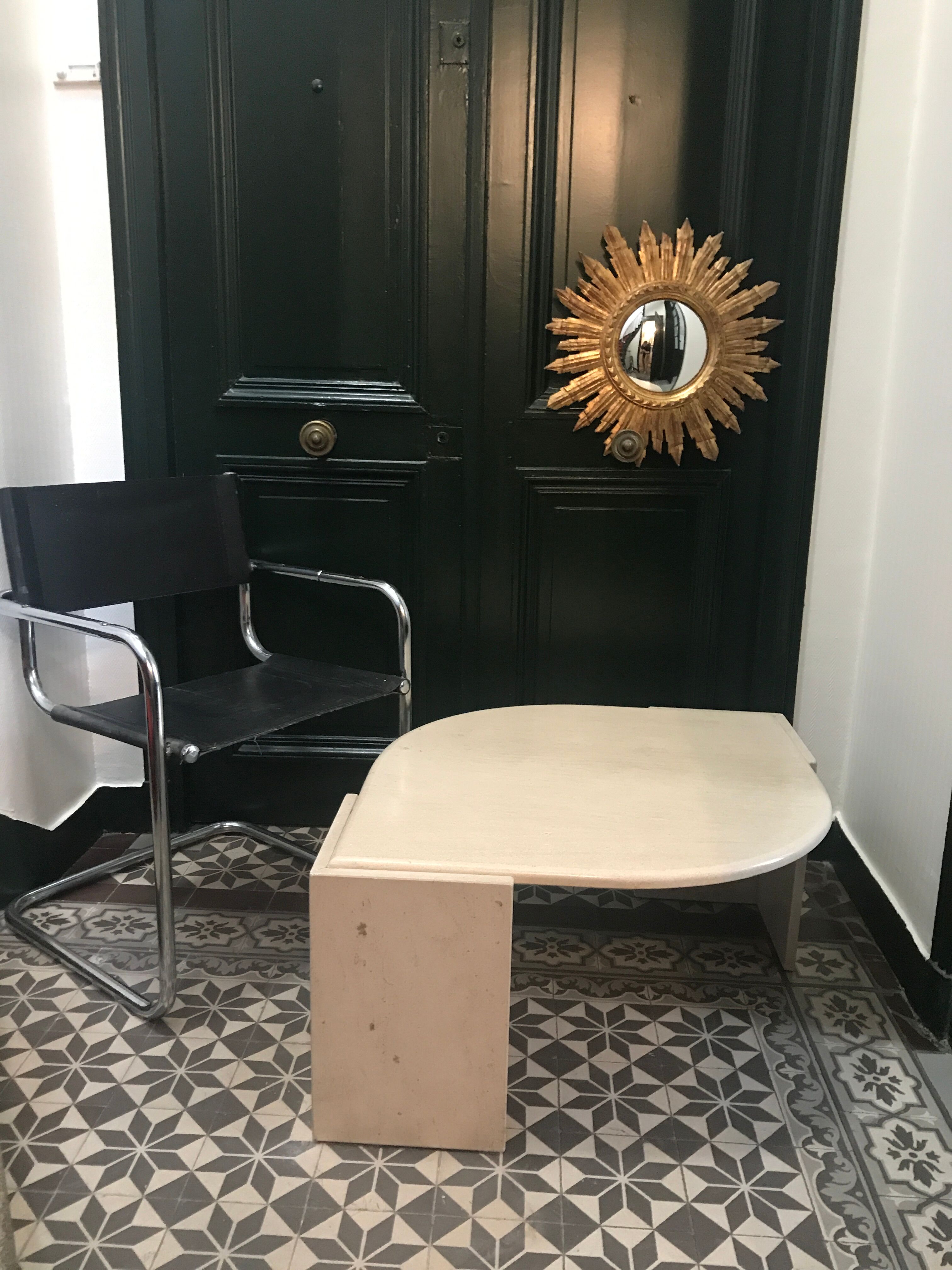 Table basse en travertin