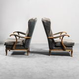 Pair of armchairs 50s vintage modern