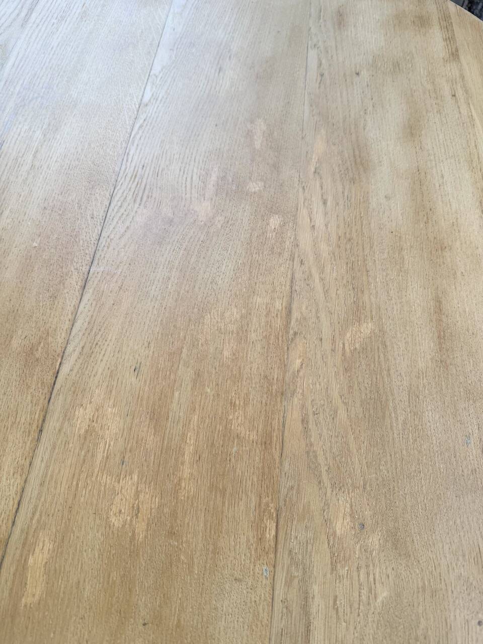 Oval farmhouse table oak 1960