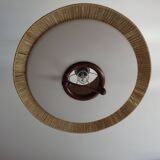 Temde suspension in sisal and teak circa 1960