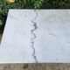 Bistro table in Carrara marble and cast iron circa 1900
