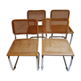 Cesca chairs, B32 by Marcel Breuer