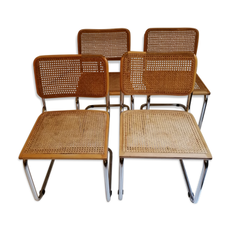 Cesca chairs, B32 by Marcel Breuer