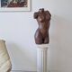 Vintage Studio Pottery Female Torso Sculpture 1960s Interior Design