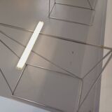 Bureau en verre fumé et métal chromé, années 70