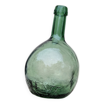 Oval green demijohn