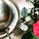 Antique silver sweetener with rolling lid