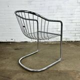 Vintage chrome wire chairs