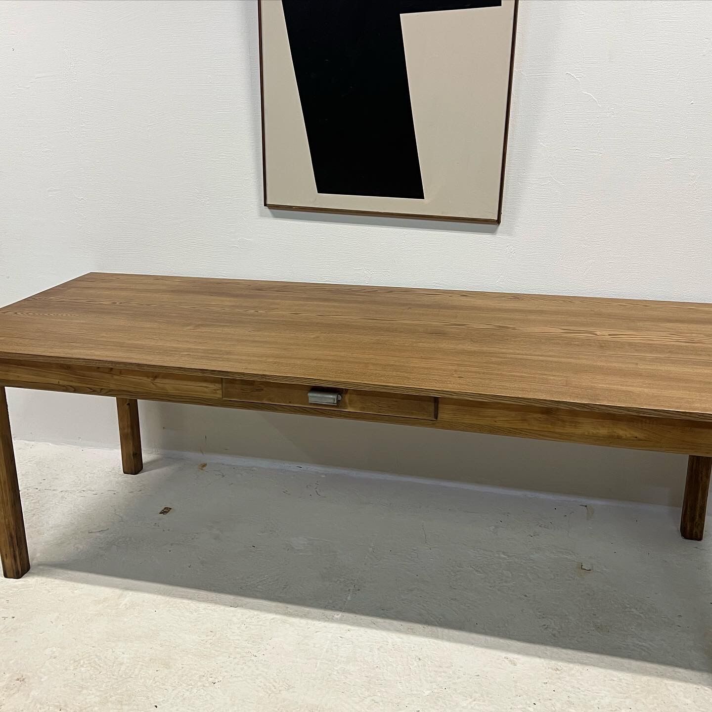 Oak and pine farmhouse table