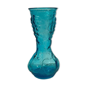 Vase italien vintage - bleu motifs