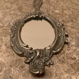 Silver hand mirror made in Belgium