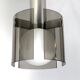 Veca, Italian vintage glass and chrome chandelier