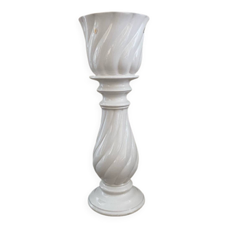 Cache pot avec colonne céramique
