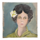 Oil on canvas, portrait of a woman