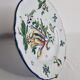 Ancient plate in earthenware of Moustiers 18th, 19th