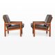 Capella Easy Chairs with Ottoman by Illum Wikkelsø for Nelse Eilersen, Denmark, 1950s, Set of 3
