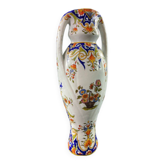 Earthenware vase from Rouen, 1942