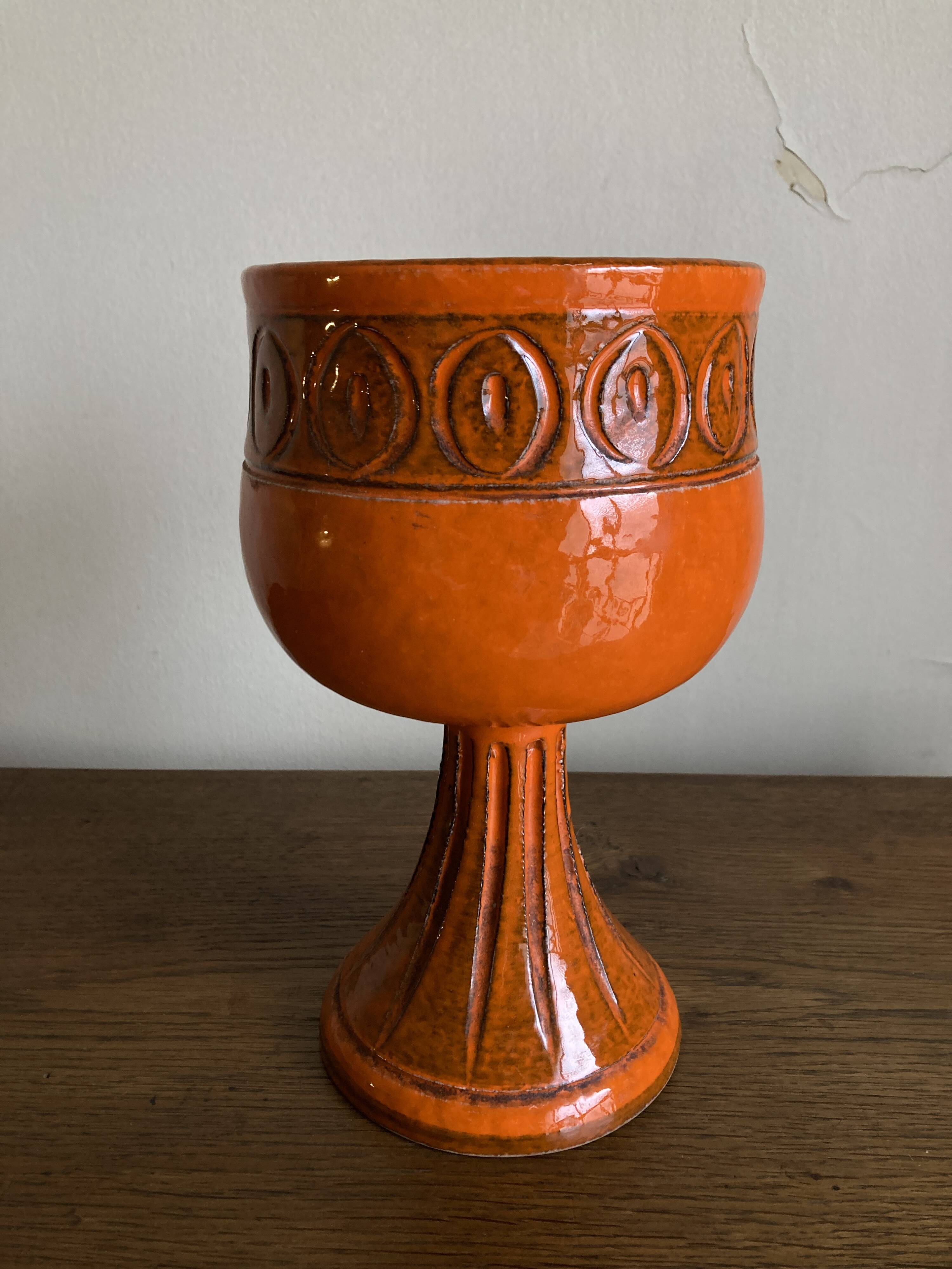 XXL ceramic 1960 Aldo Londi for Bitossi, mid-century Italian design