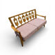 "José" canapé in solid oak by Guillerme & Chambron for Votre Mais.