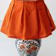 Delft Polychrome Chinoiserie Table Lamp, Tichelaar Makkum, New Silk Shade
