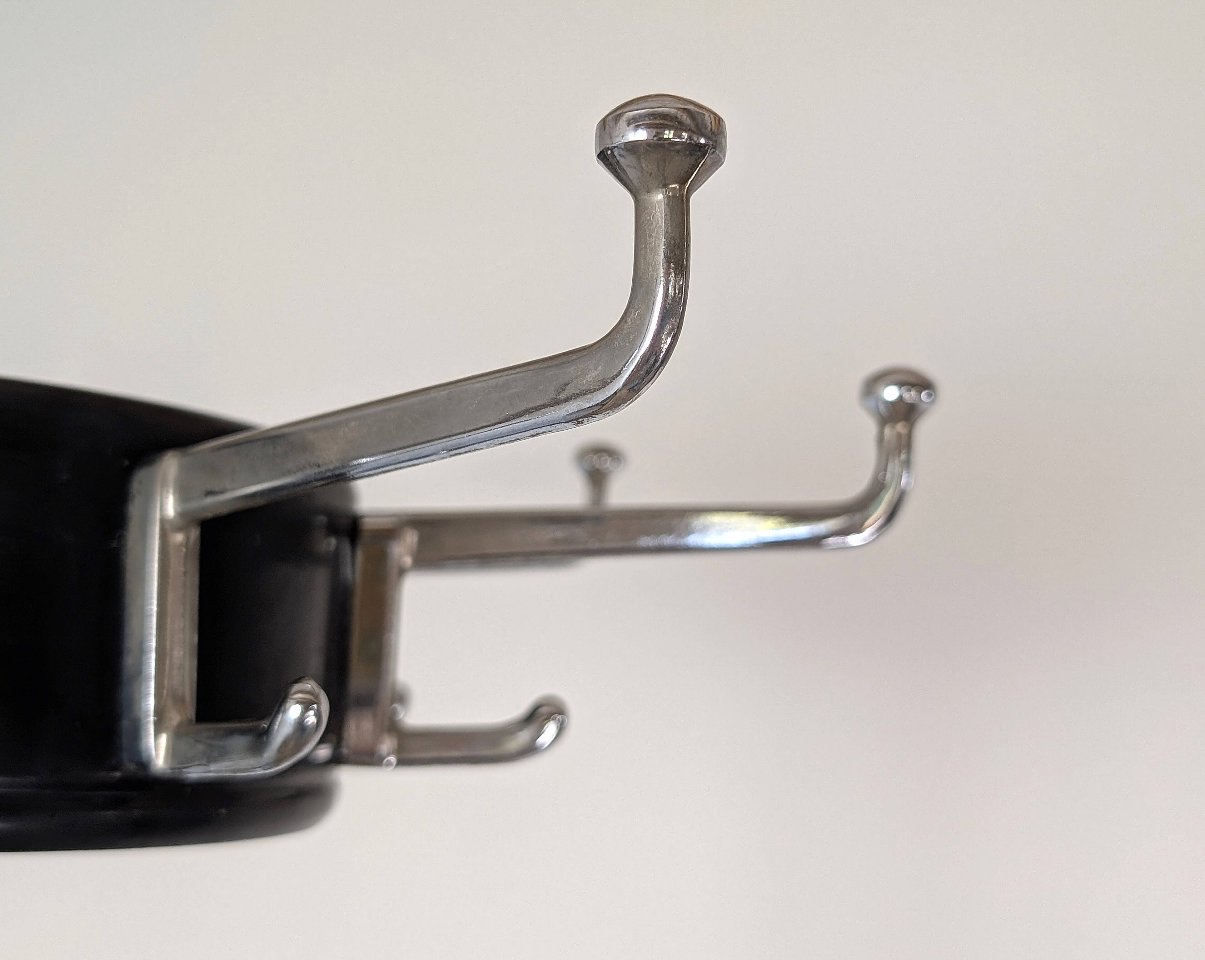 Chrome parrot coat rack