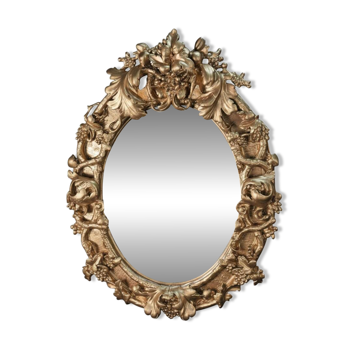 Louis XV rococo style gilded mirror, 130×100cm