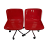 Paire de chaises de bureau Tecno Modus d'Osvaldo Borsani