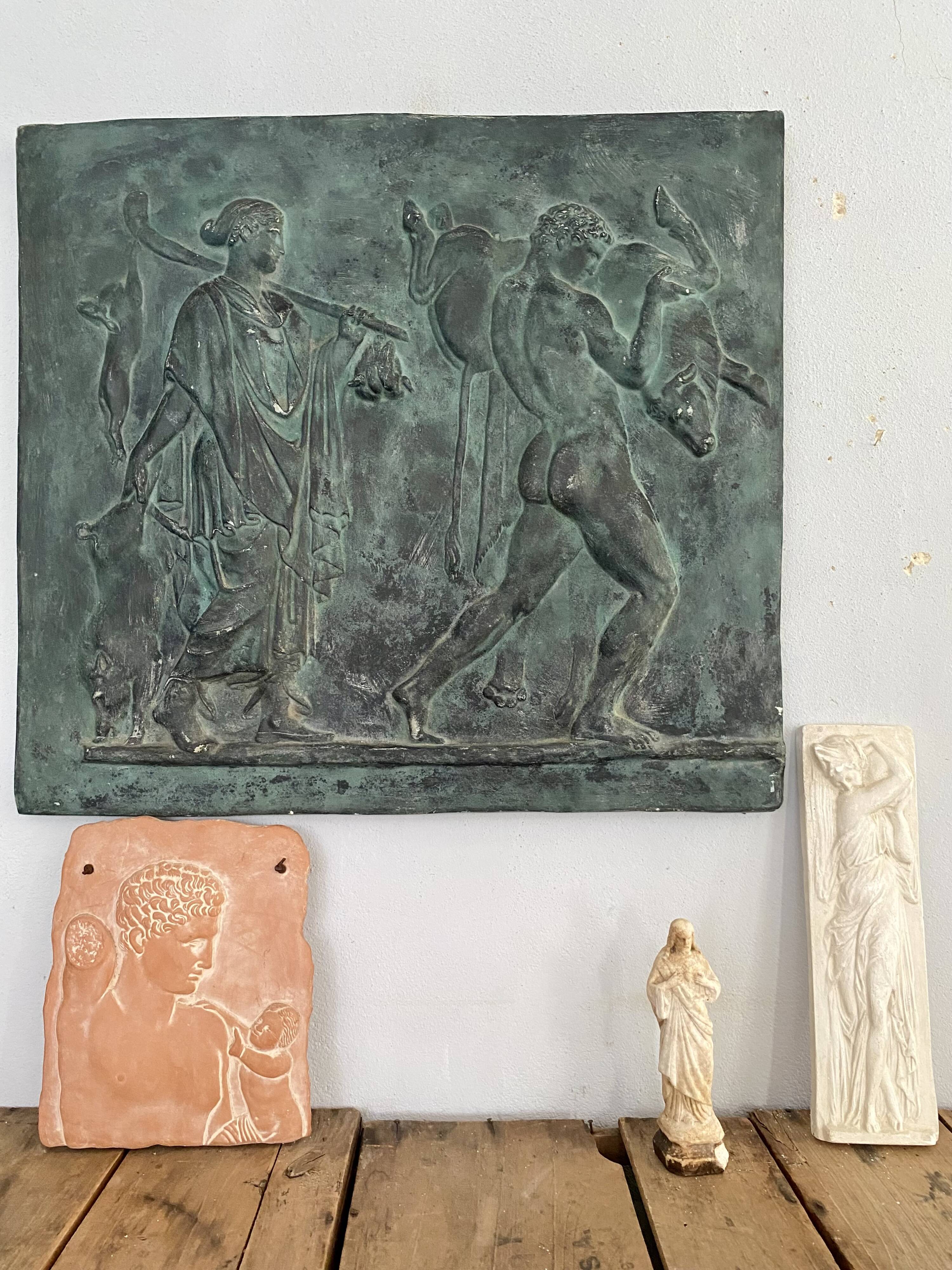 Moulage plâtre à l’Antique, 56x52 cm