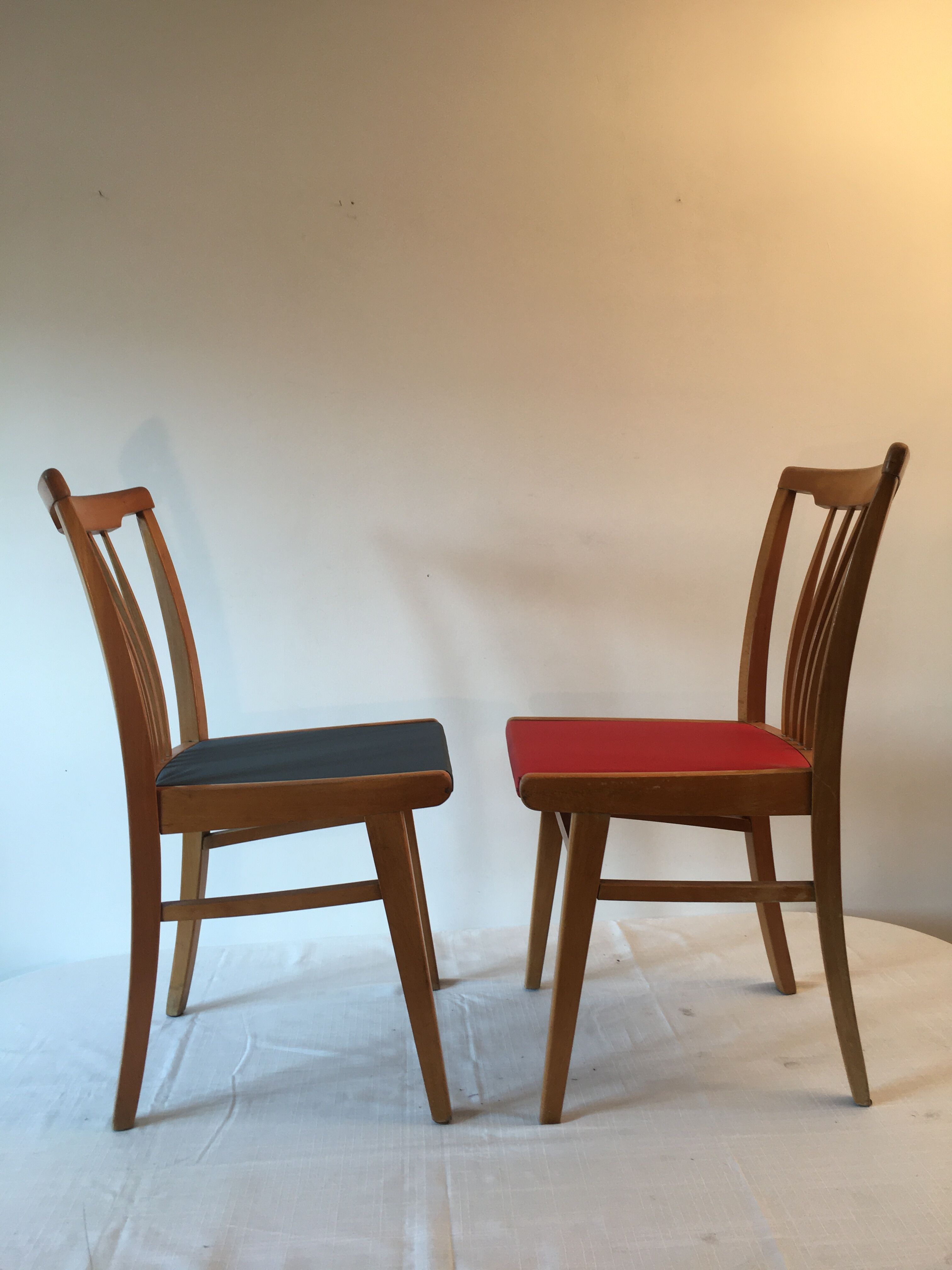 4 vintage chairs 60s