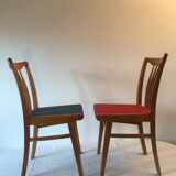 4 vintage chairs 60s
