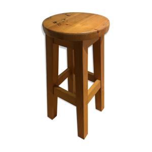 Tabouret sellette en pin années