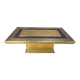 Gony Nava etched brass coffee table, 1970s