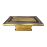 Table basse en laiton gravé Gony Nava, années 1970