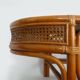 Vintage rattan and wicker coffee table, rattan end table, rattan coffee table.