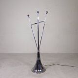 Standing chrome lamp in Art Deco style, Jules Dewaele Brussels, 1950