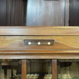 Art Nouveau mahogany buffet with clock in the style of G. Serrurier Bovy.