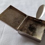 Silver metal pocket ashtray