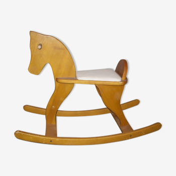 Wooden rocking horse