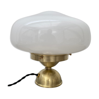 Old vintage opaline table lamp