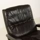 Fauteuil lounge vintage avec tabouret par André Vandenbrouck