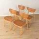 Chaises en contreplaqué des années 1950