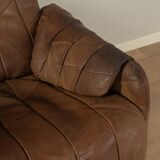 DS-50 Patchwork Armchair with Stool by De Sede