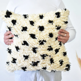 Moroccan polka dot carpet pillow 45x45cm