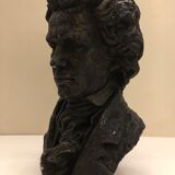 Plaster bust of Beethoven Sculpture by Schillaci Austin Prod in 1961