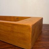 Centerpiece empty pocket basket solid elm