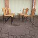 Chaises fer forgé rotin vintage