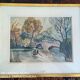 Jacques laplace (1890-1955) watercolor - 21 x 29 cm - signed and dated 1921