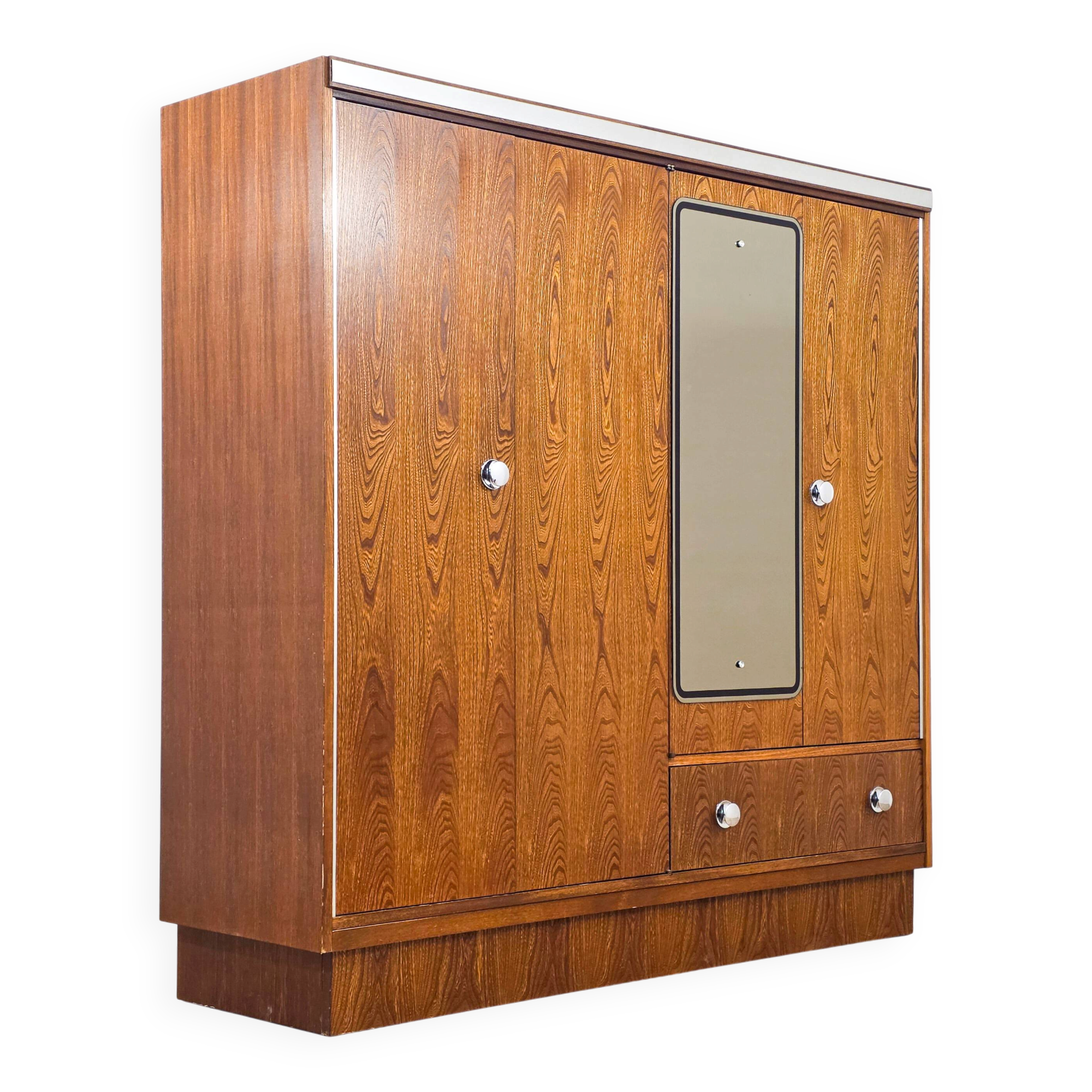1970s Scandinavian wooden wardrobe