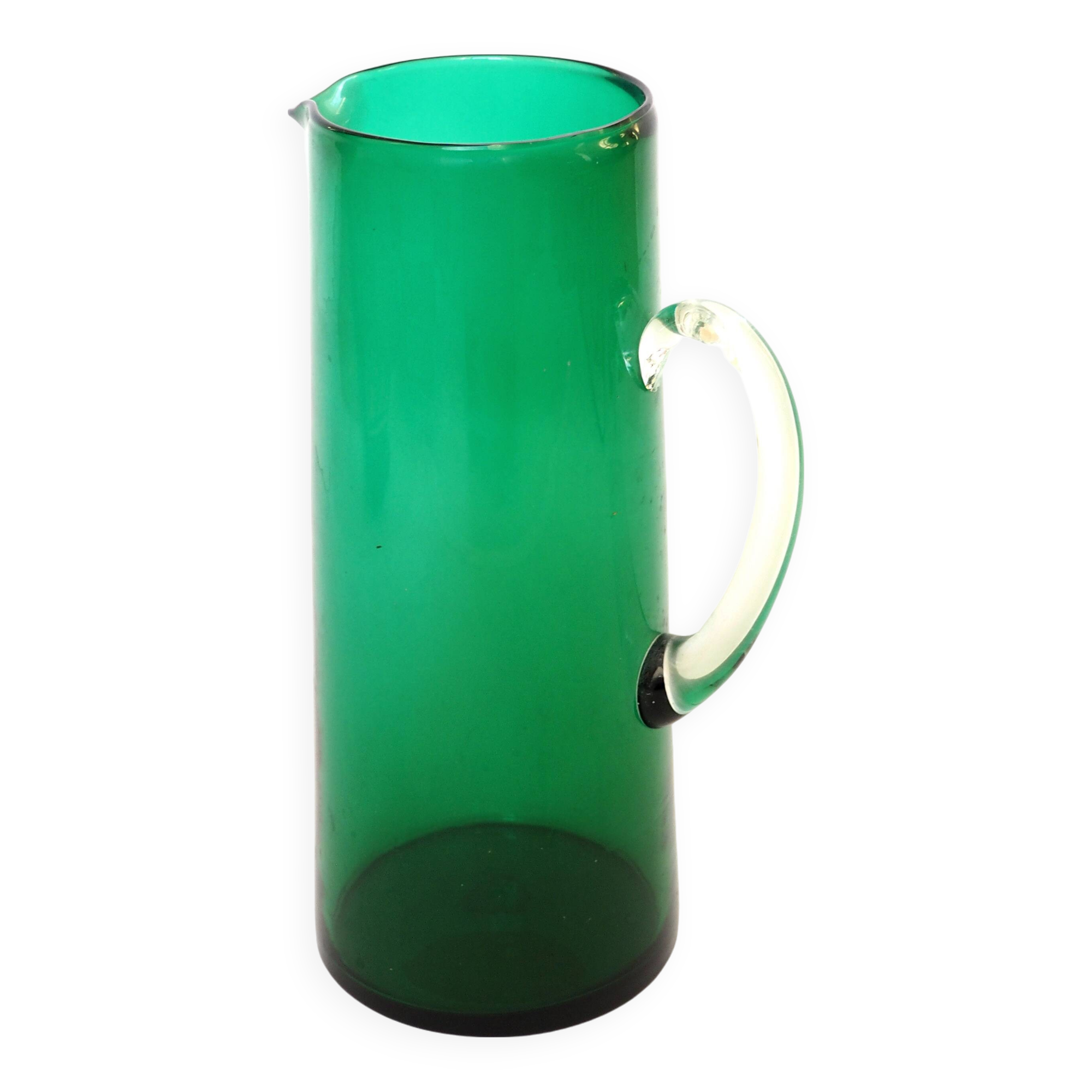 Green tall vase pitcher