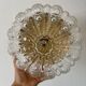 Vintage glass moulded globe wall/ceiling light.